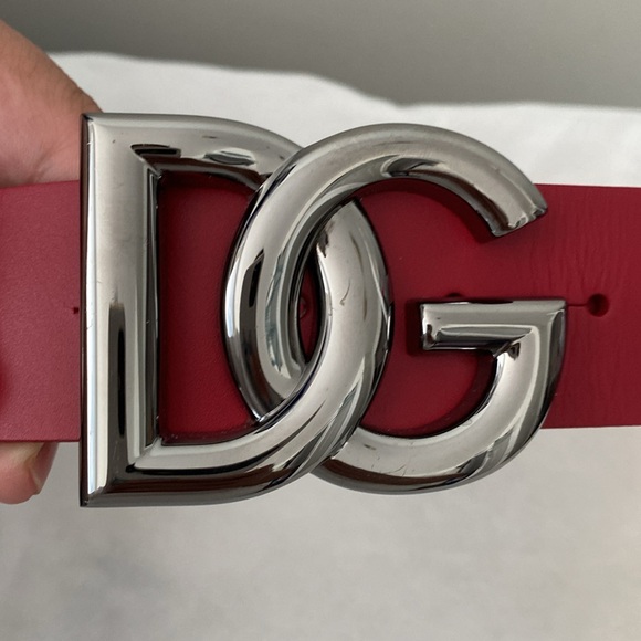 Pre- owned D& Ginterlocking Red Rouge 100 Cm Red Strap - Picture 5 of 9